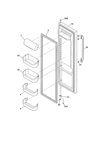 Refrigerator door