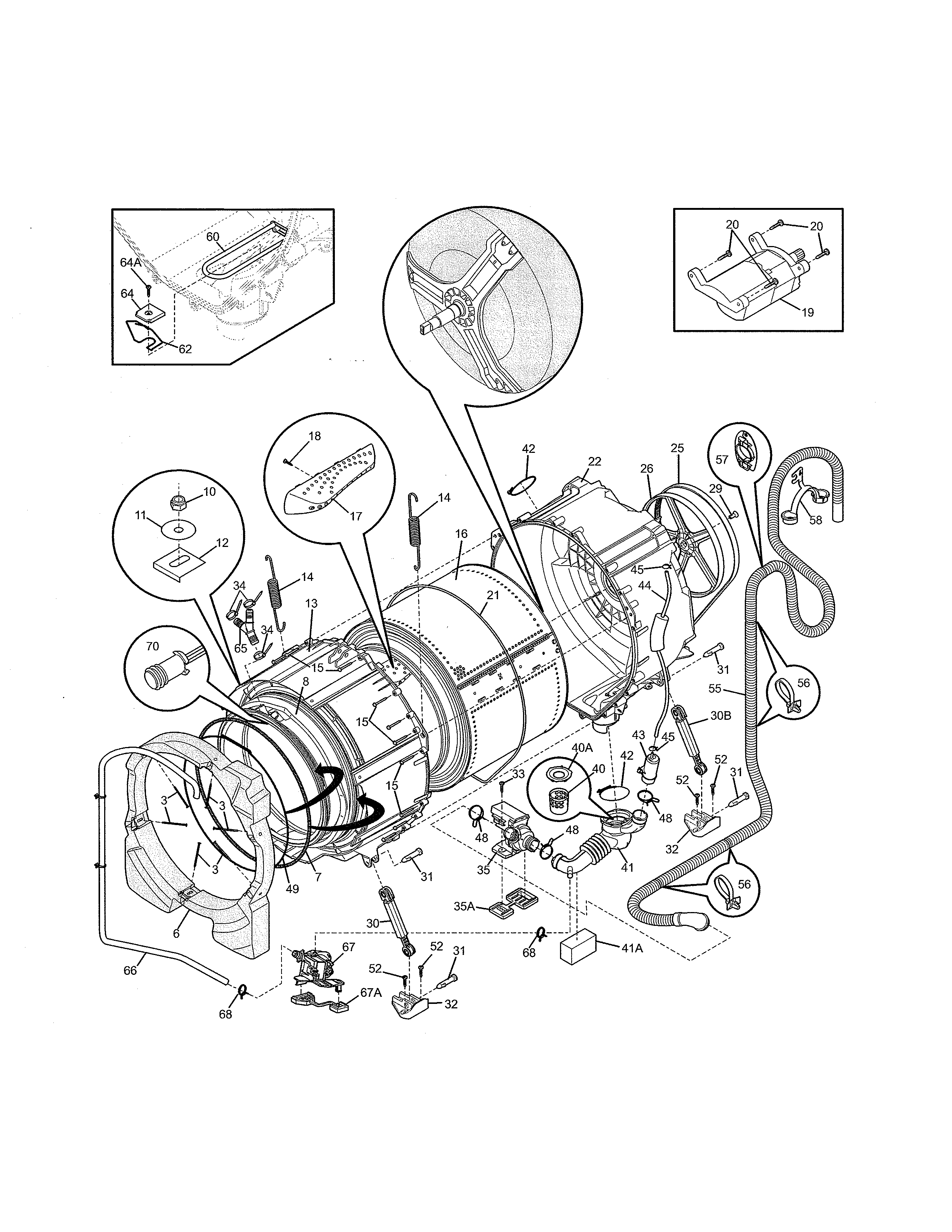 Motor/tub