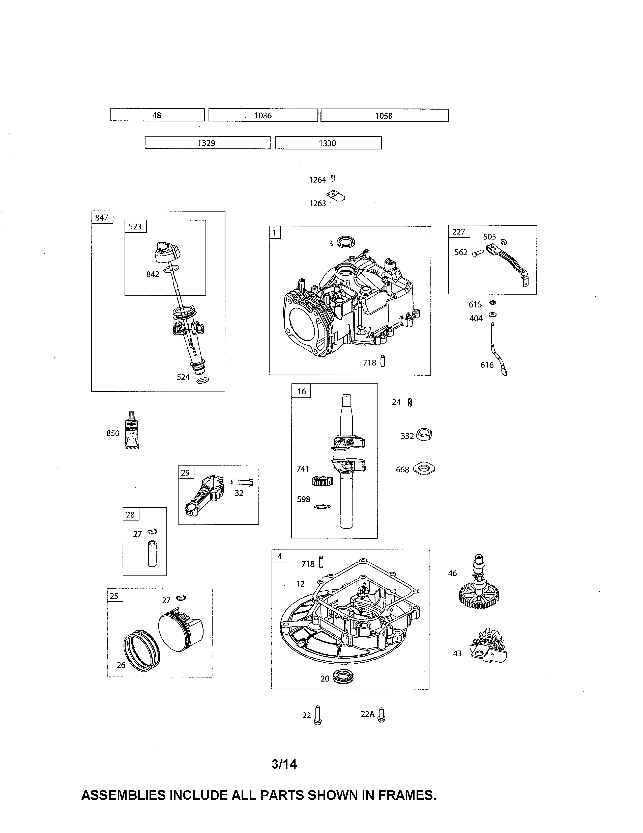 Cylinder/crankshaft/crankcase