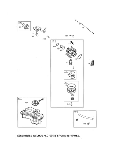 Carburetor/fuel tank