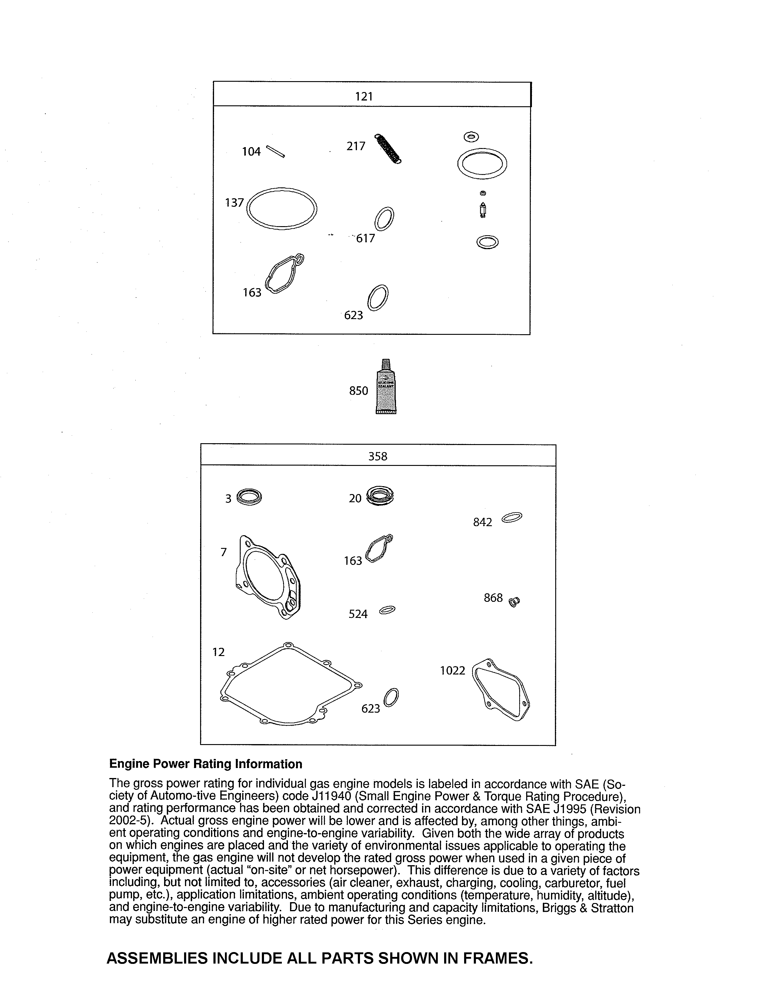 Gasket sets