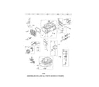Craftsman 917370926 cylinder/crankshaft/crankcase diagram