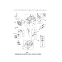 Craftsman 917370926 cylinder/crankshaft/crankcase diagram