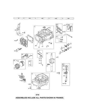 Cylinder/crankshaft/crankcase