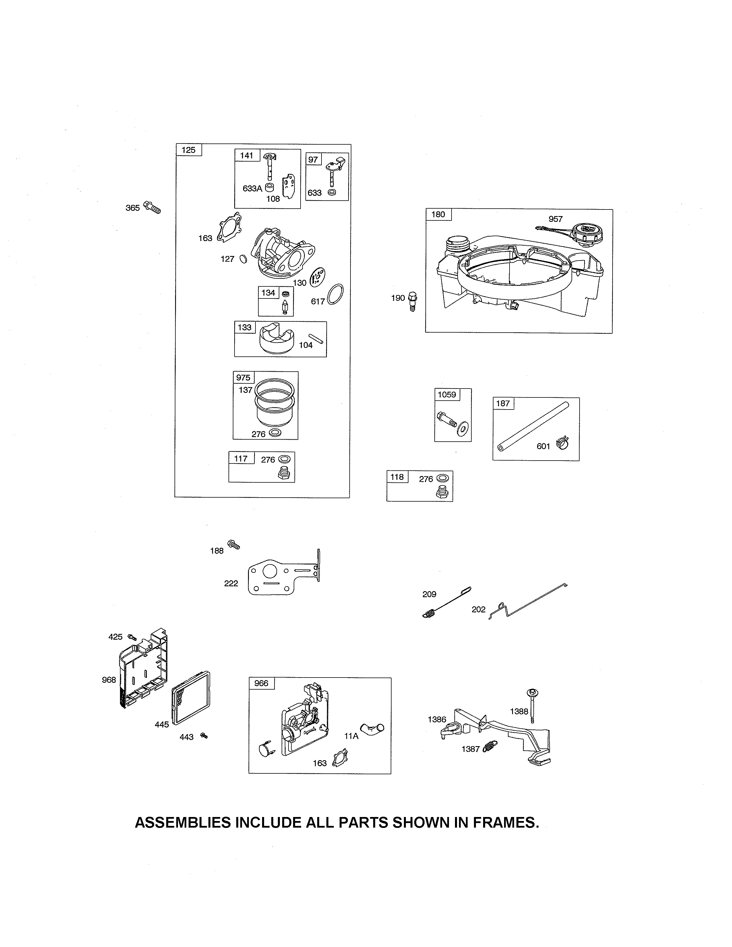 CARBURETOR/FUEL TANK