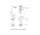 Craftsman 917370926 starter-rewind/flywheel/muffler diagram