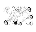Craftsman 917370937 drive control/gear case/wheels diagram