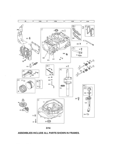 Cylinder/crankshaft/crankcase