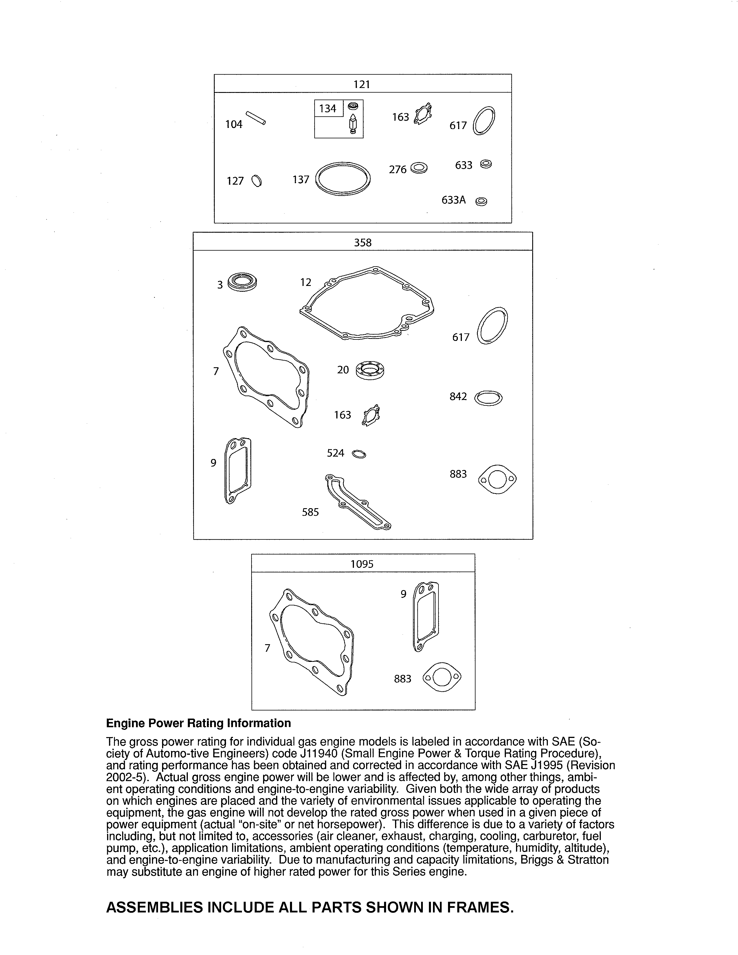 Gasket sets