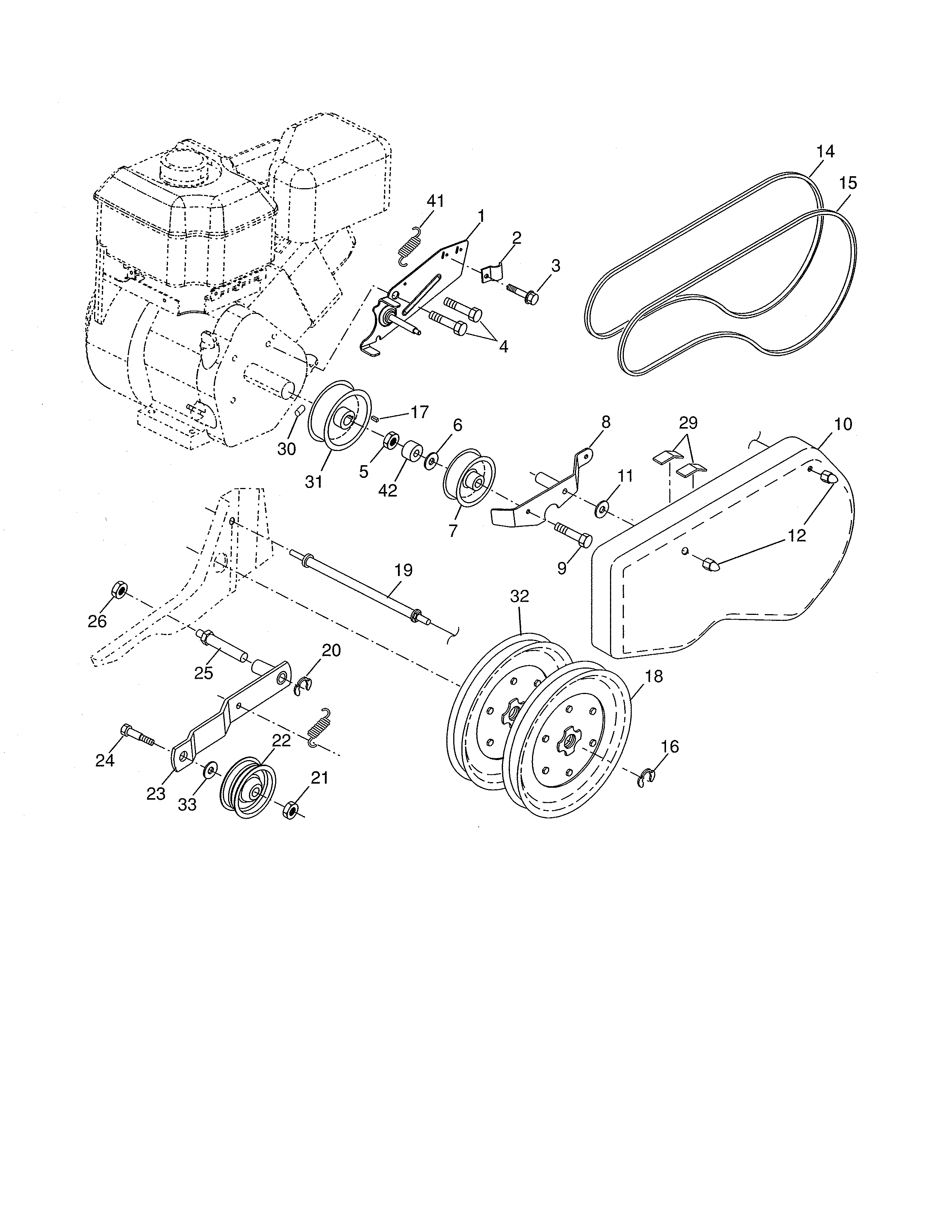 Belt guard & pulley