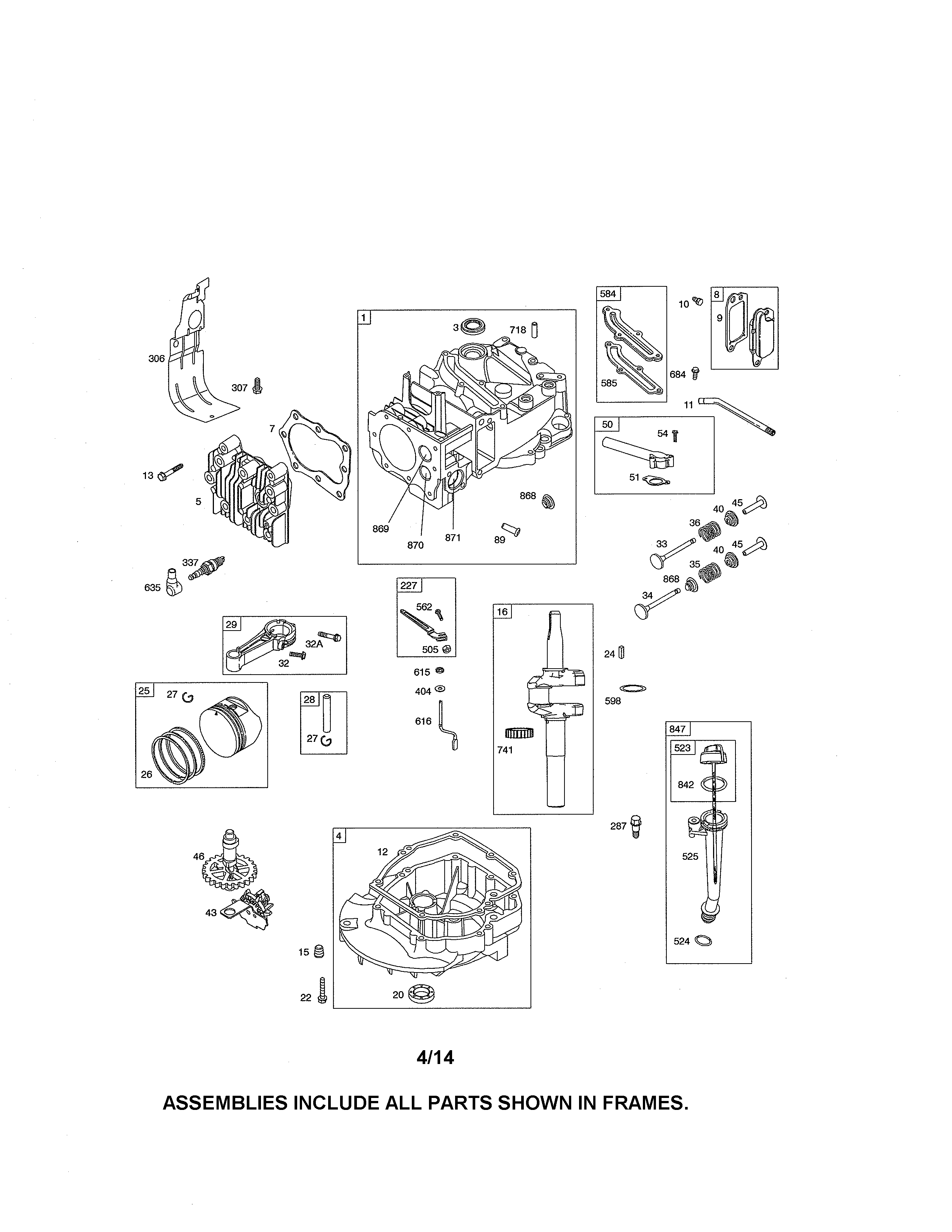 Cylinder/crankshaft/crankcase