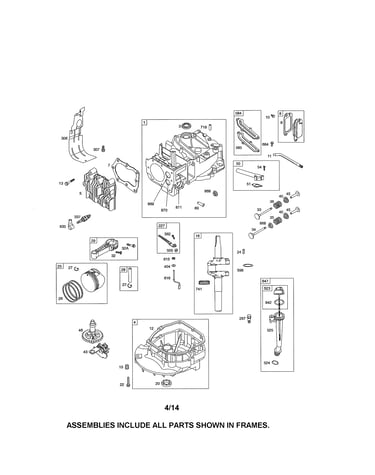 Cylinder/crankshaft/crankcase