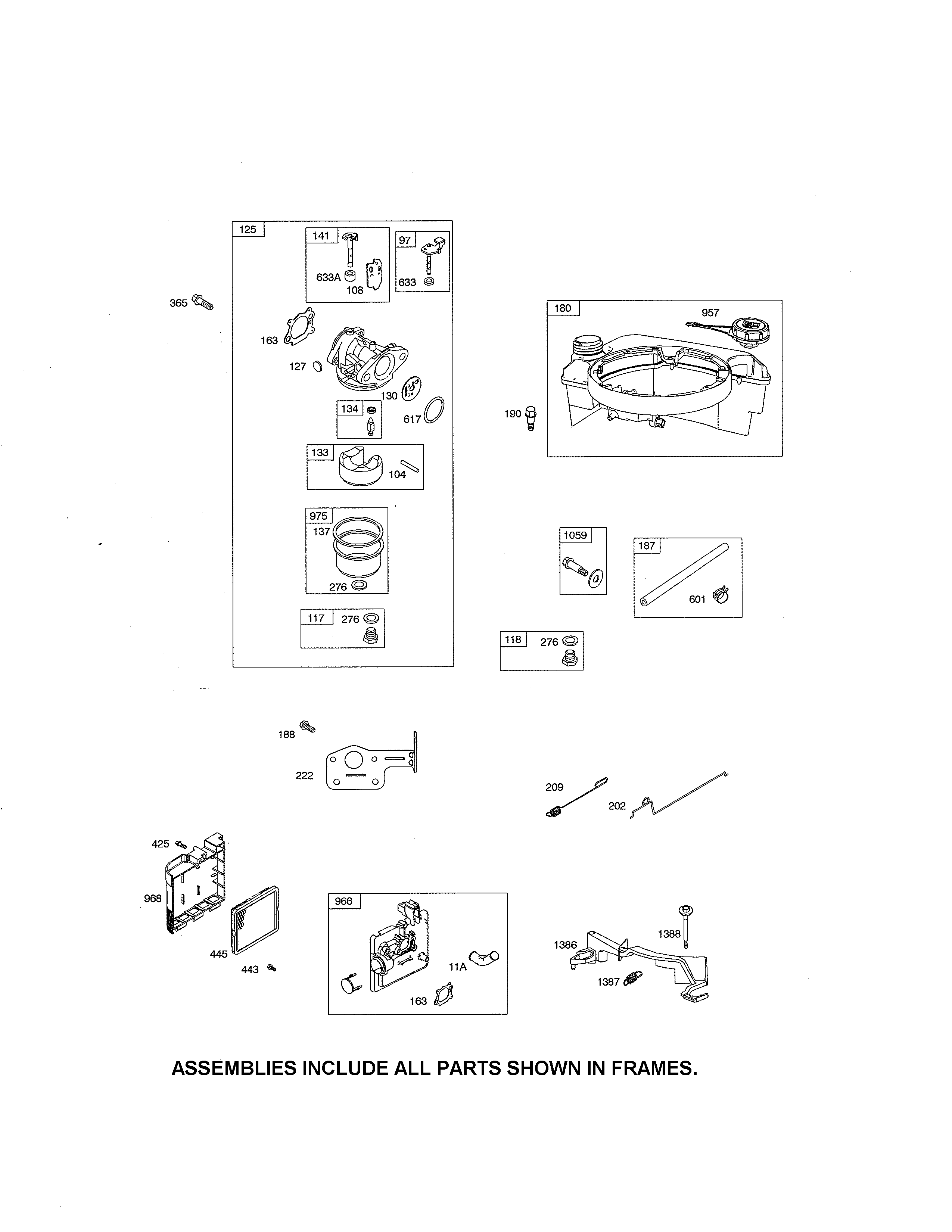 CARBURETOR/FUEL TANK