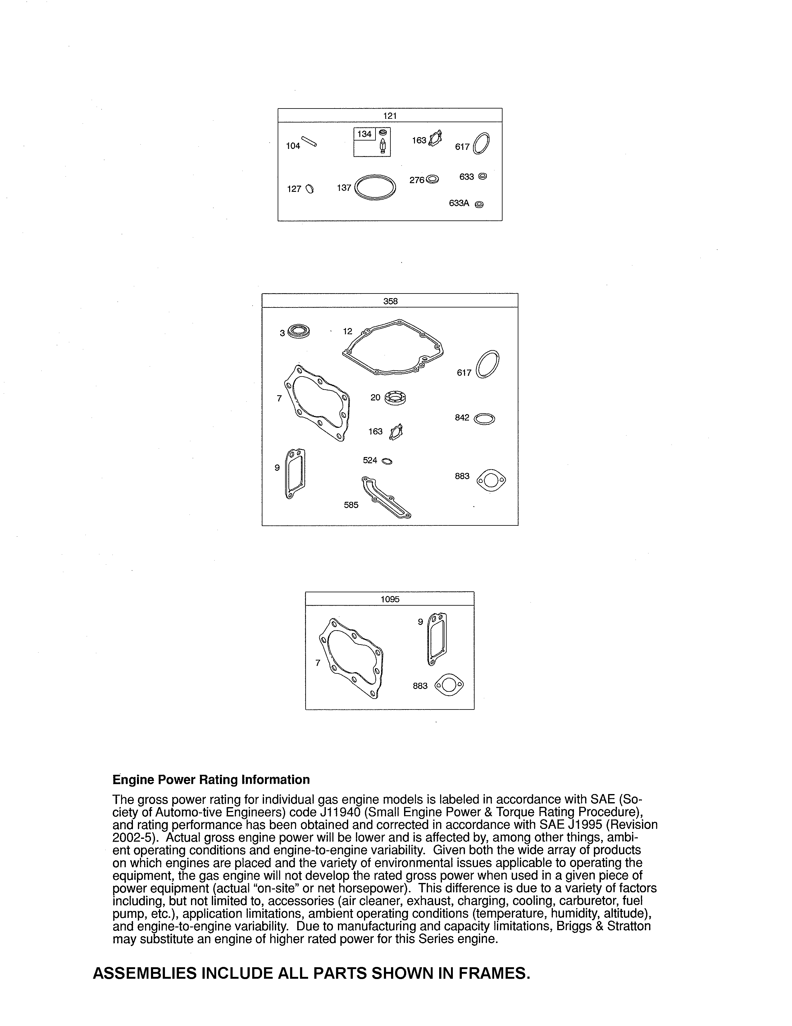 Gasket sets