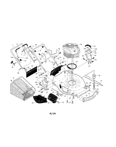 Engine/housing/handle