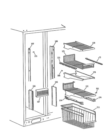 Freezer shelves