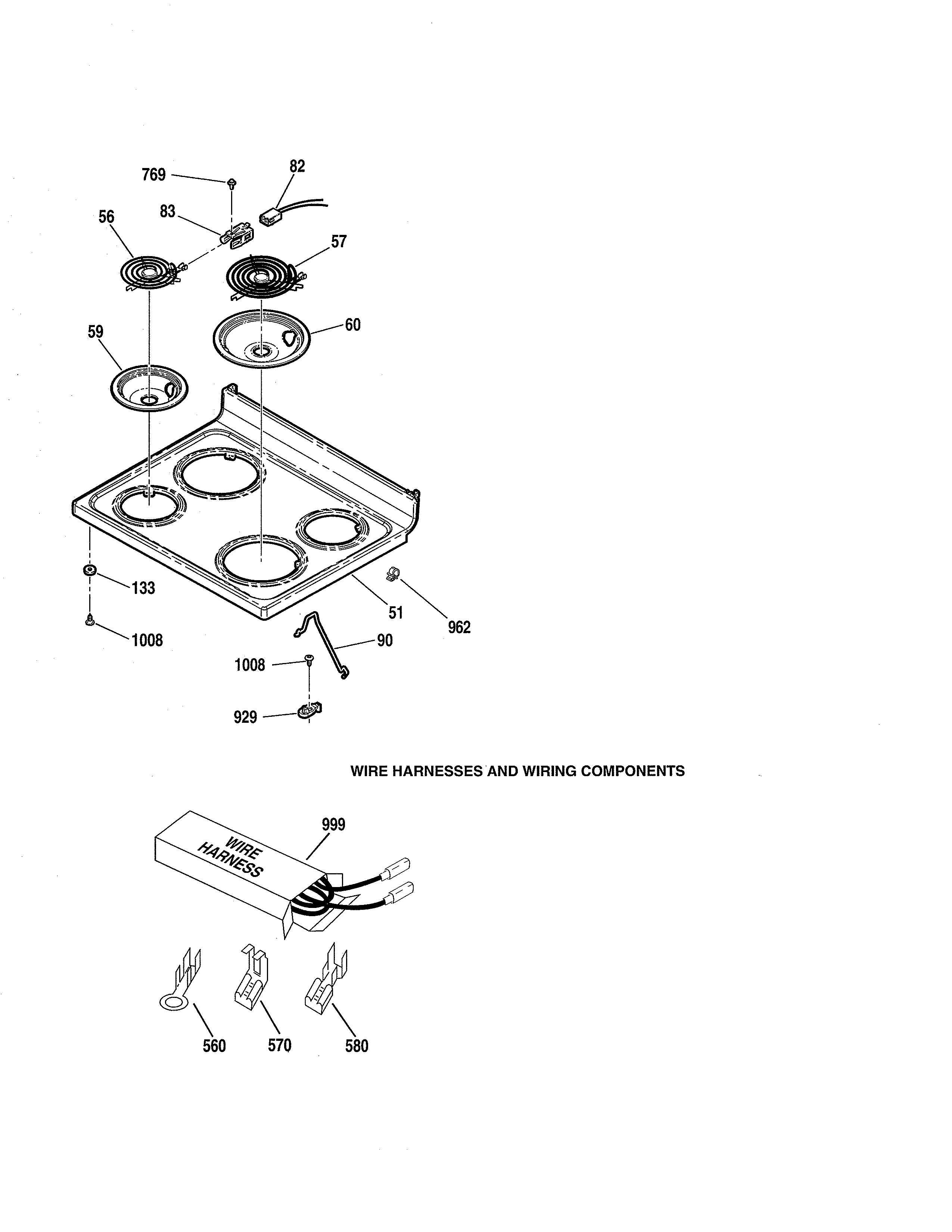 Main top/wire harness/wiring
