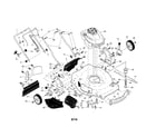 Craftsman 917370414 engine/housing/handle diagram