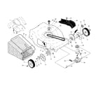 Craftsman 917370445 drive control/gear case/wheels diagram