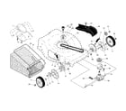 Craftsman 917370446 drive control/gear case/wheels diagram