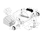 Craftsman 917370447 drive control/gear case/wheels diagram