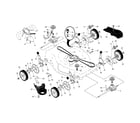 Craftsman 917370892 drive control/gear case/wheels diagram