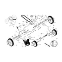 Craftsman 917370925 drive control/gear case/wheels diagram