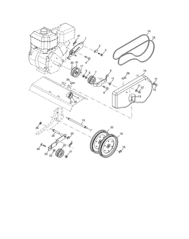 Belt guard/pulley