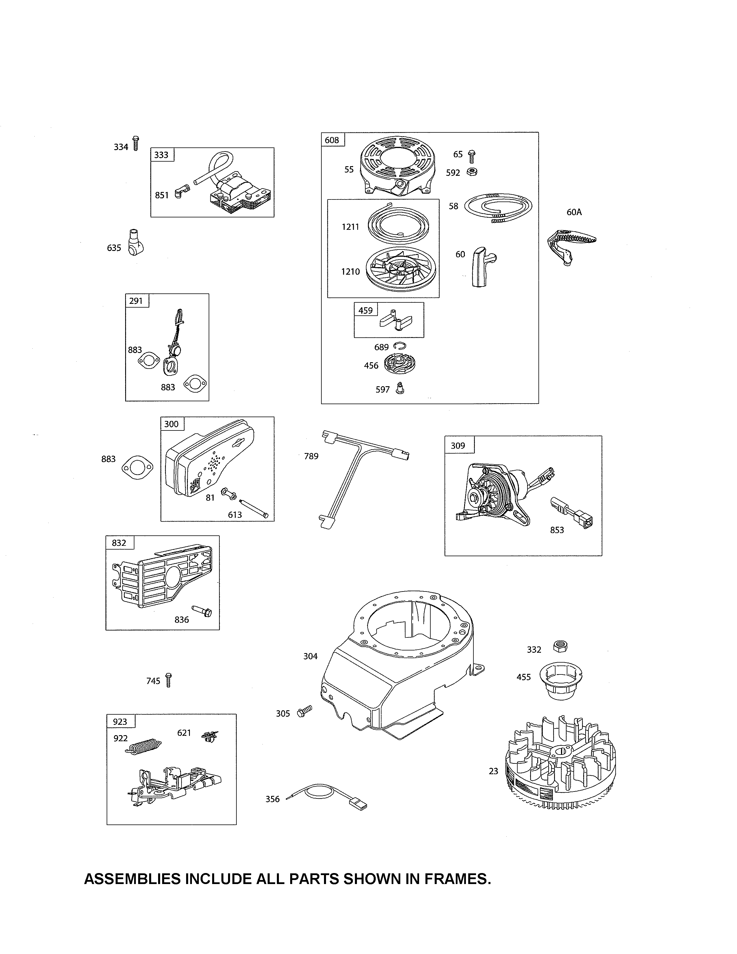 Rewind starter/starter motor