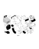 Engine/housing/handle/grassbag