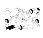 Craftsman 917371813 drive control/gear case/wheels diagram