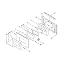 Lower oven door