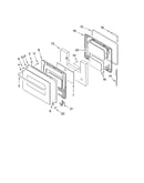 Upper oven door
