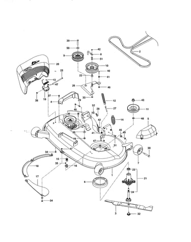 Mower deck/cutting deck