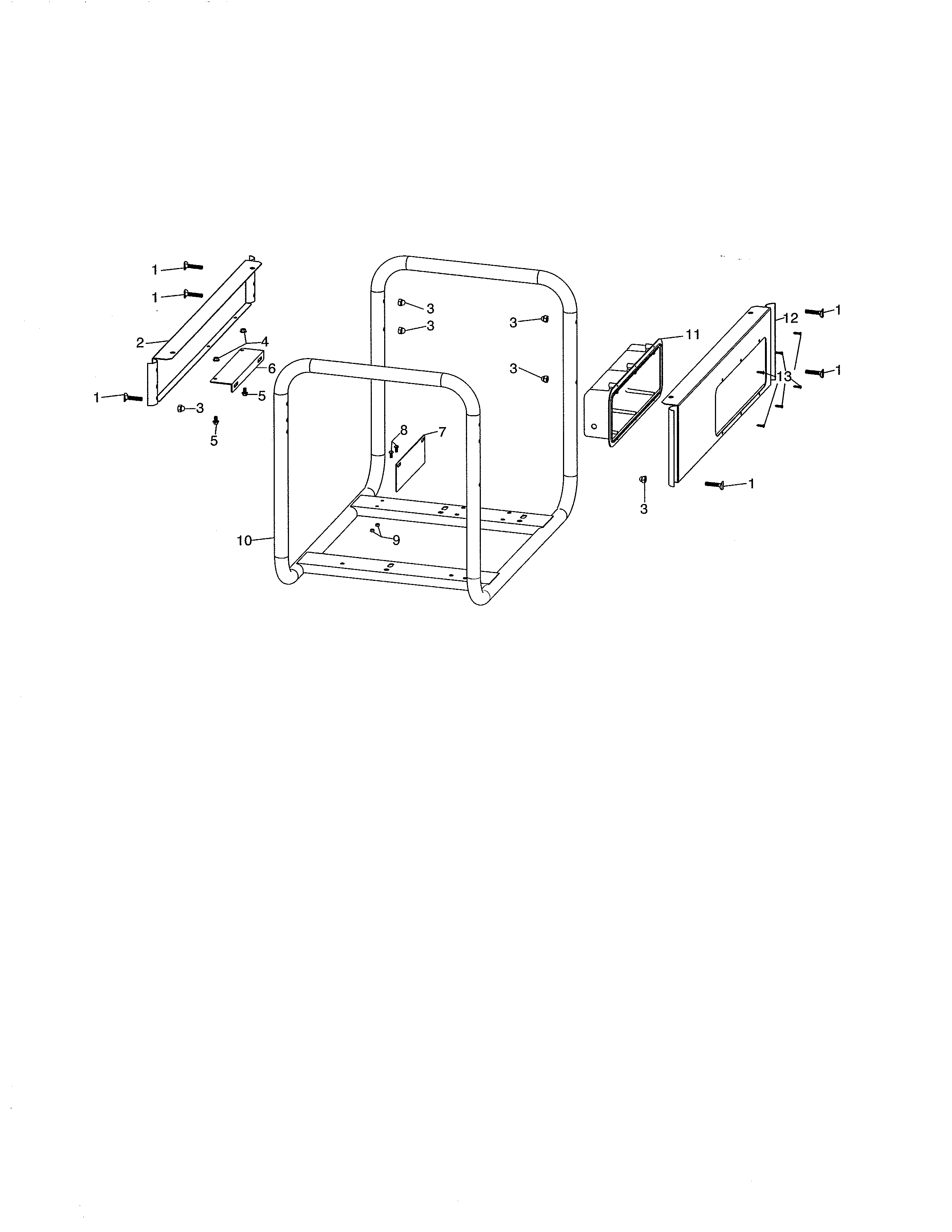 Frame/control panel box