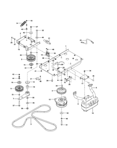 Engine plate - kt745-3042