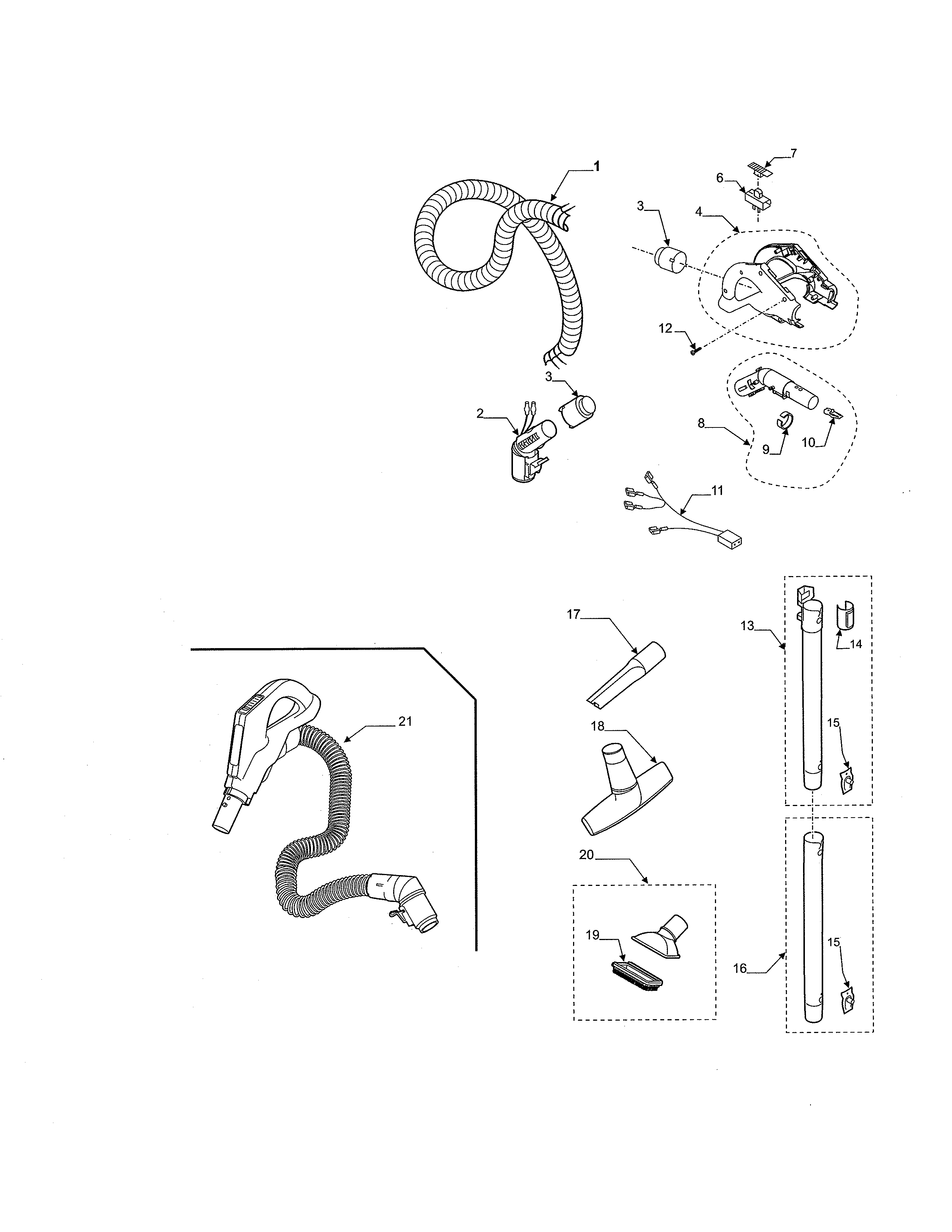 Hose and attachments
