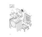 Frigidaire FFRE1001PW0 cabinet/drum diagram