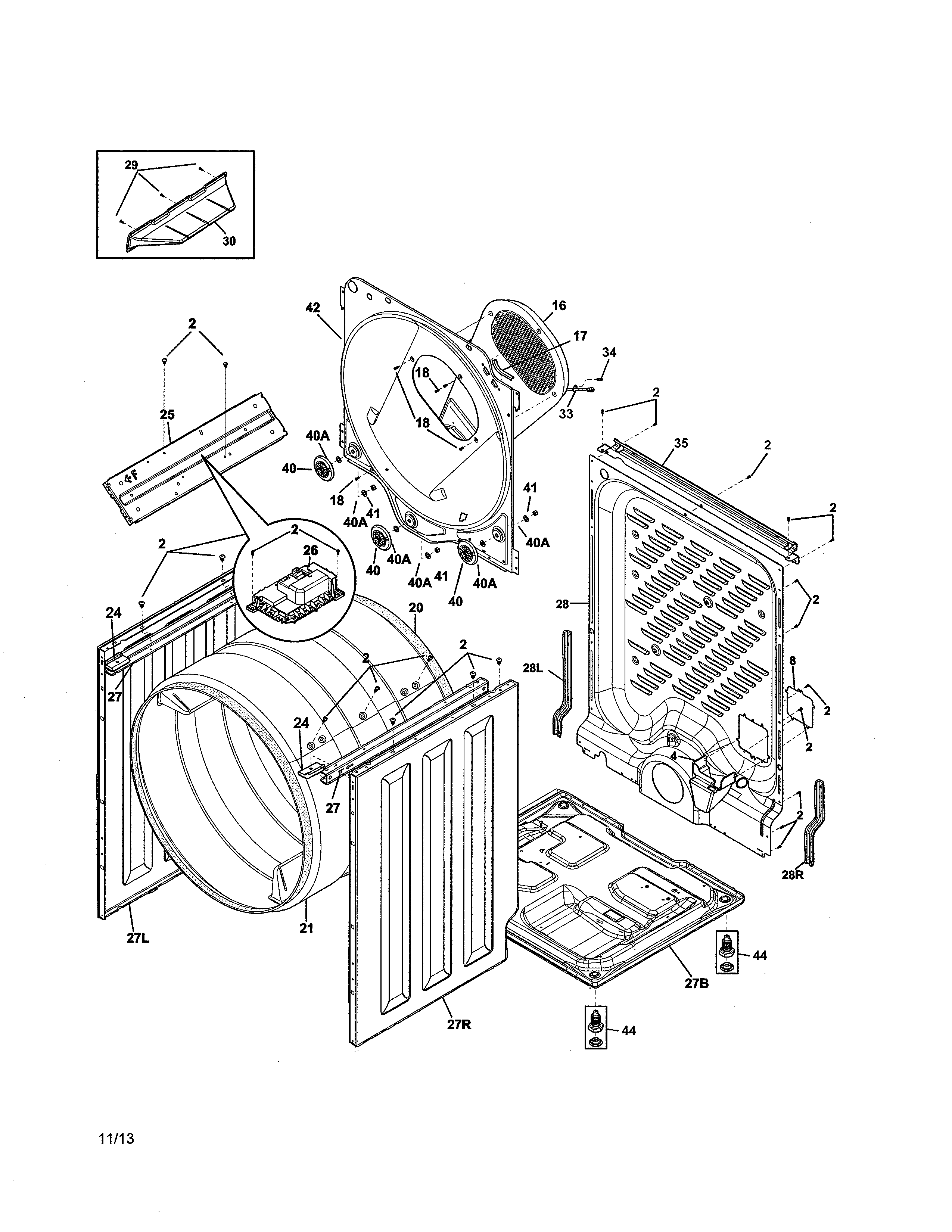 Cabinet/drum