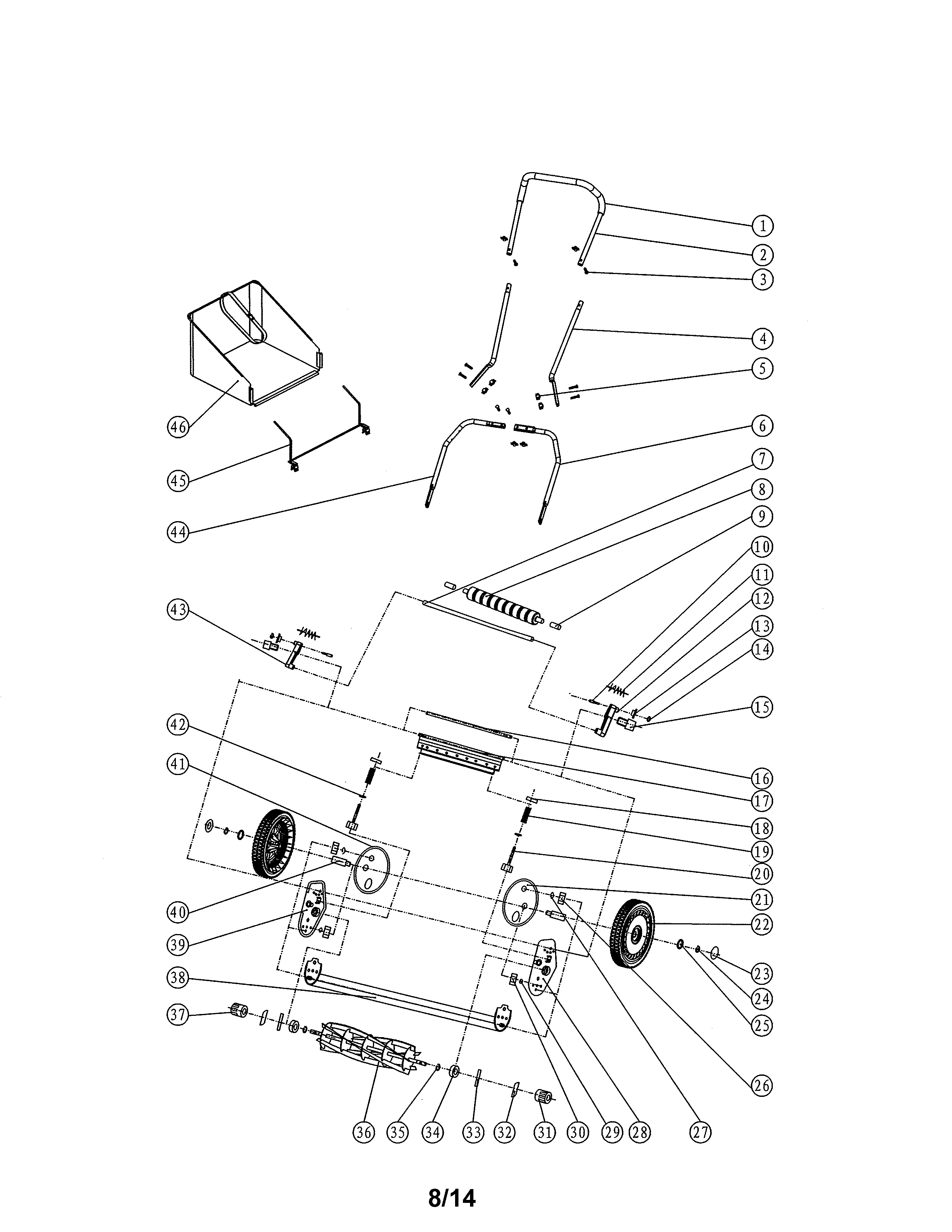 16" reel mower