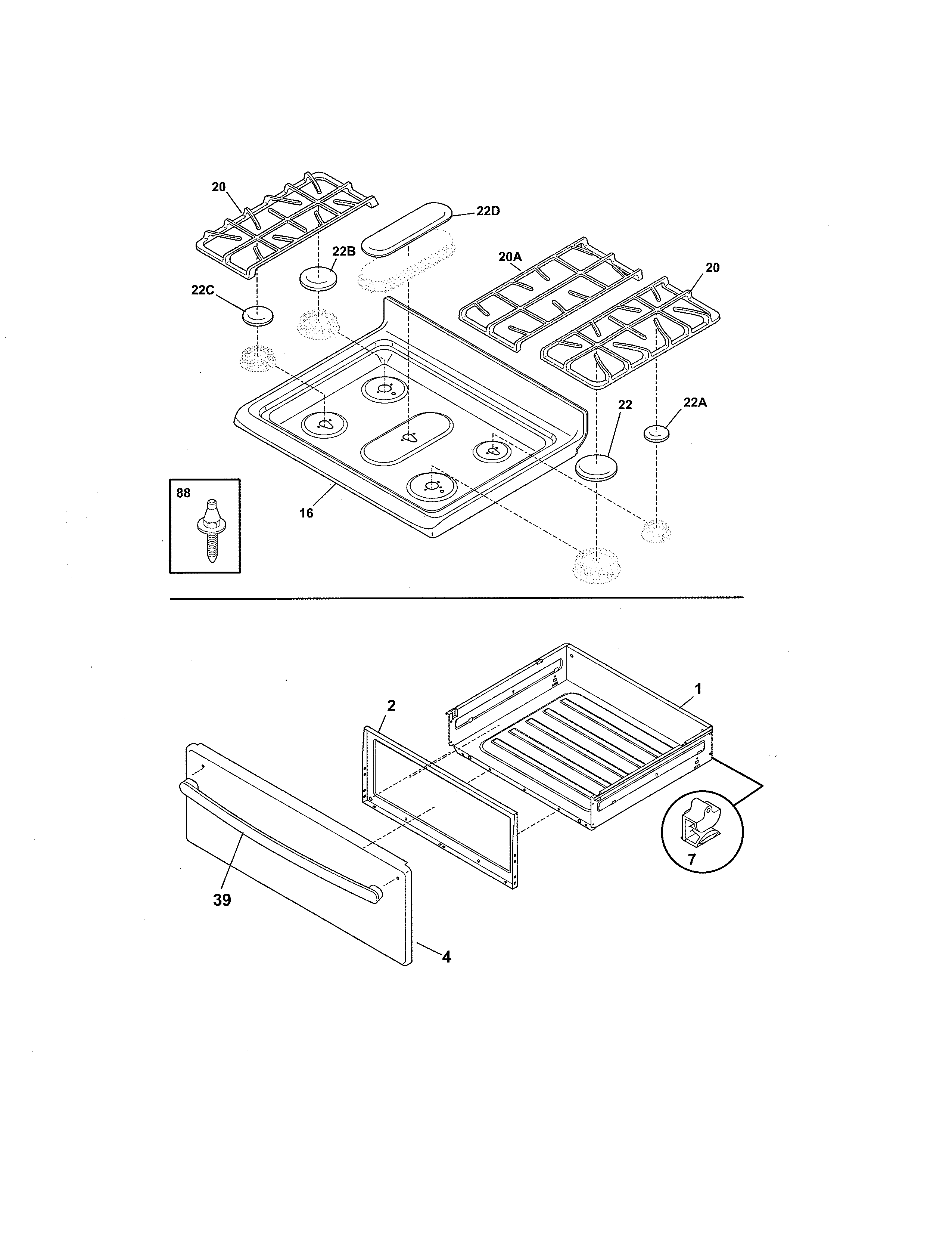 Top/drawer