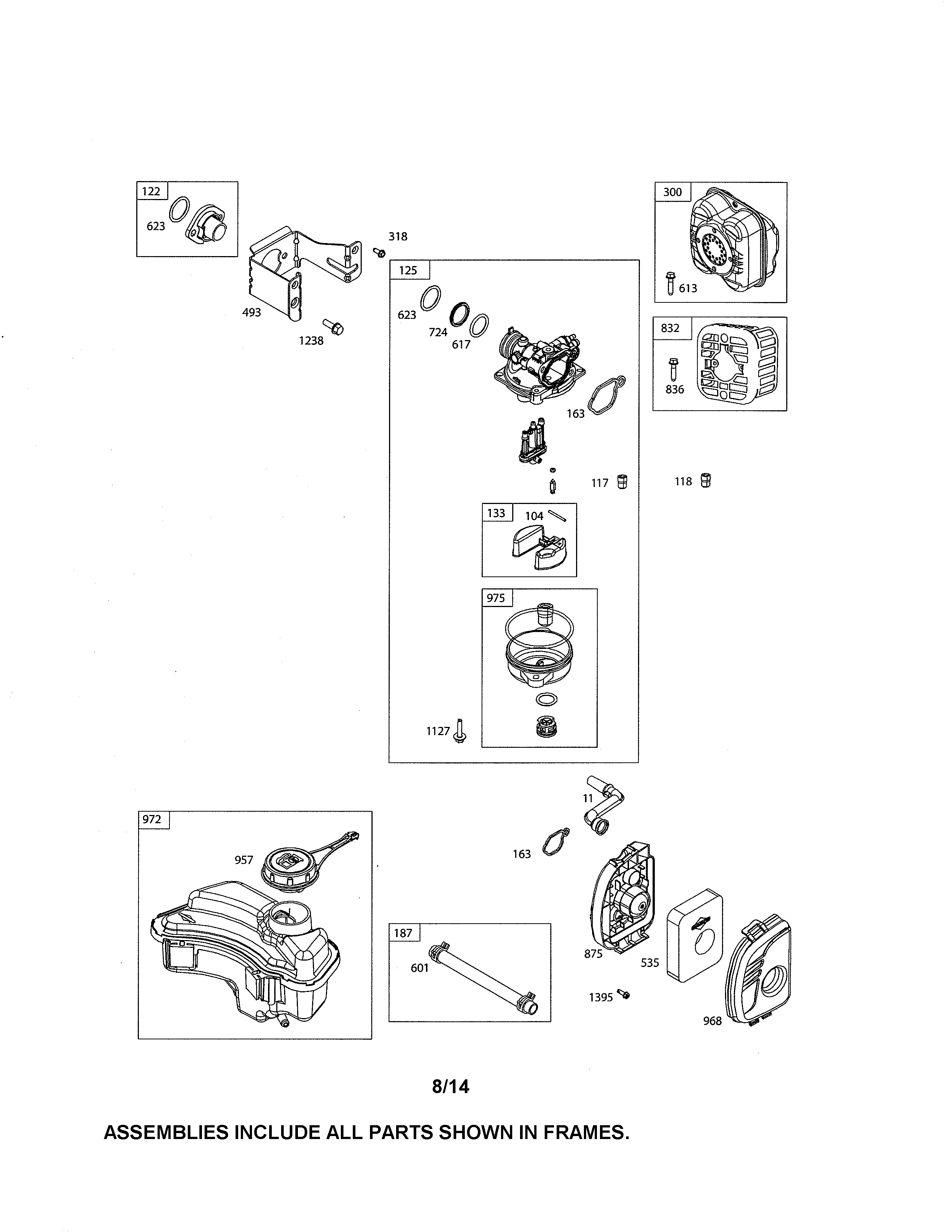 Carburetor/fuel tank