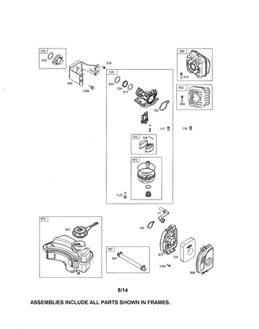 Carburetor/fuel tank