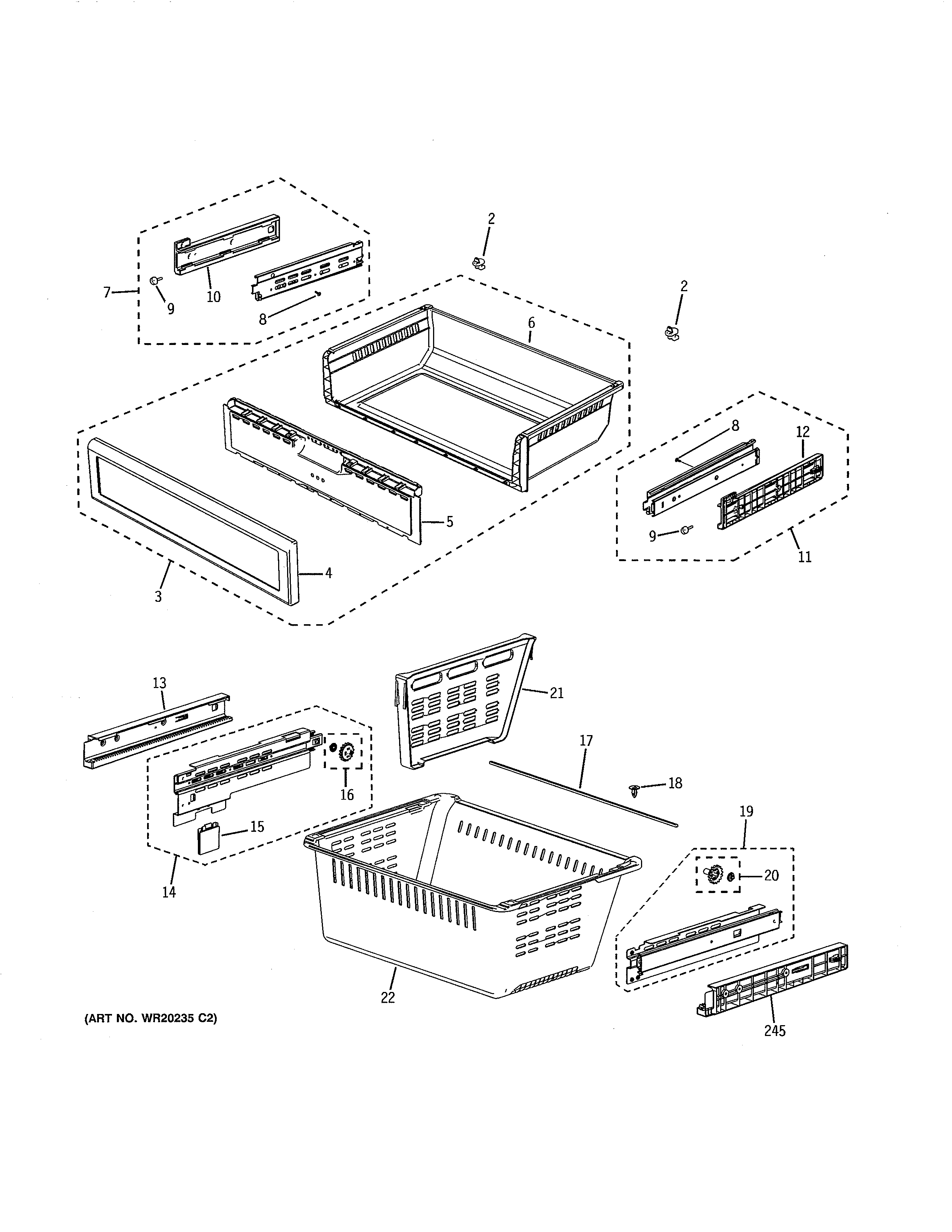 Freezer shelves