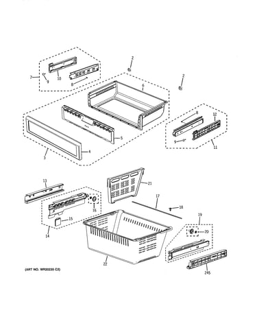 Freezer shelves