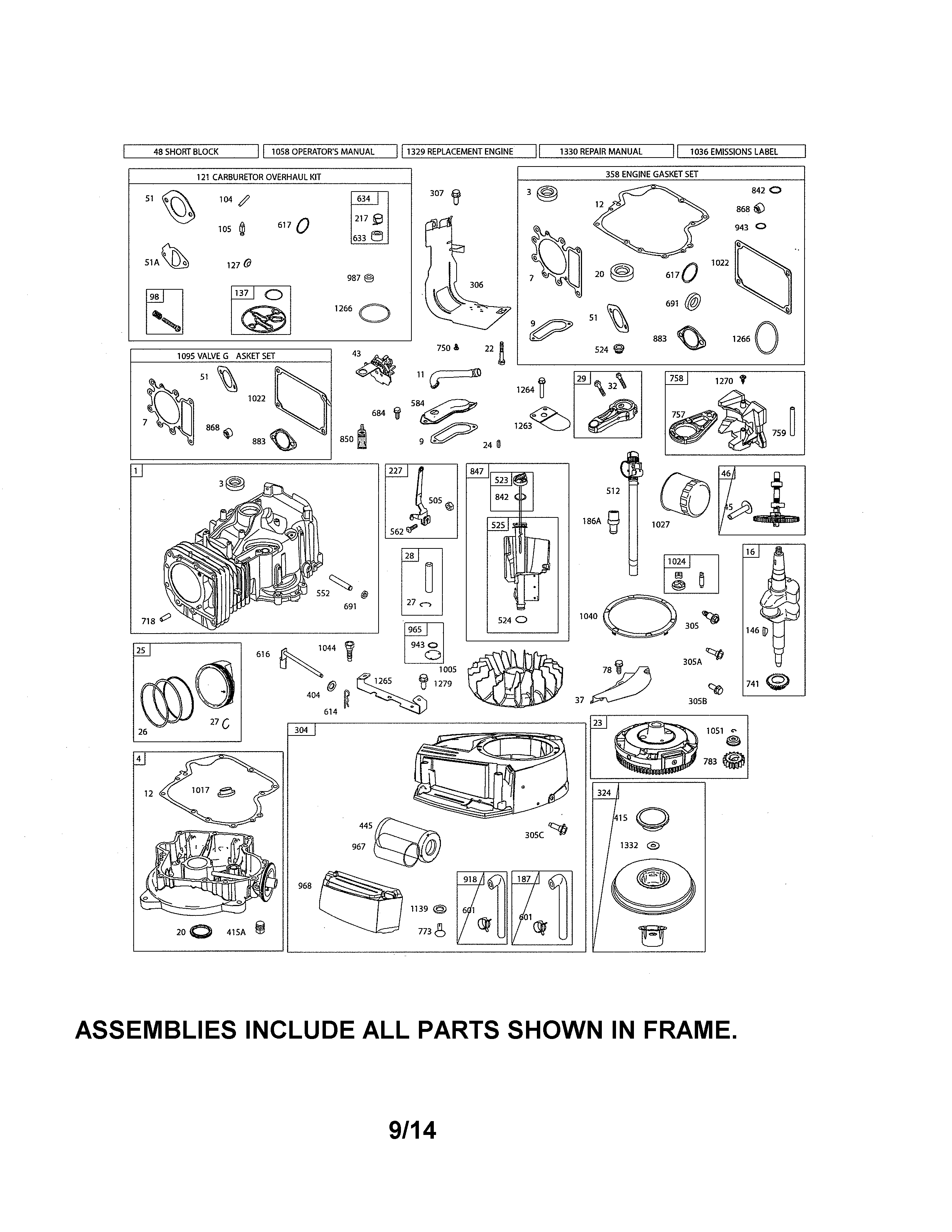 Cylinder/sump/blower housing