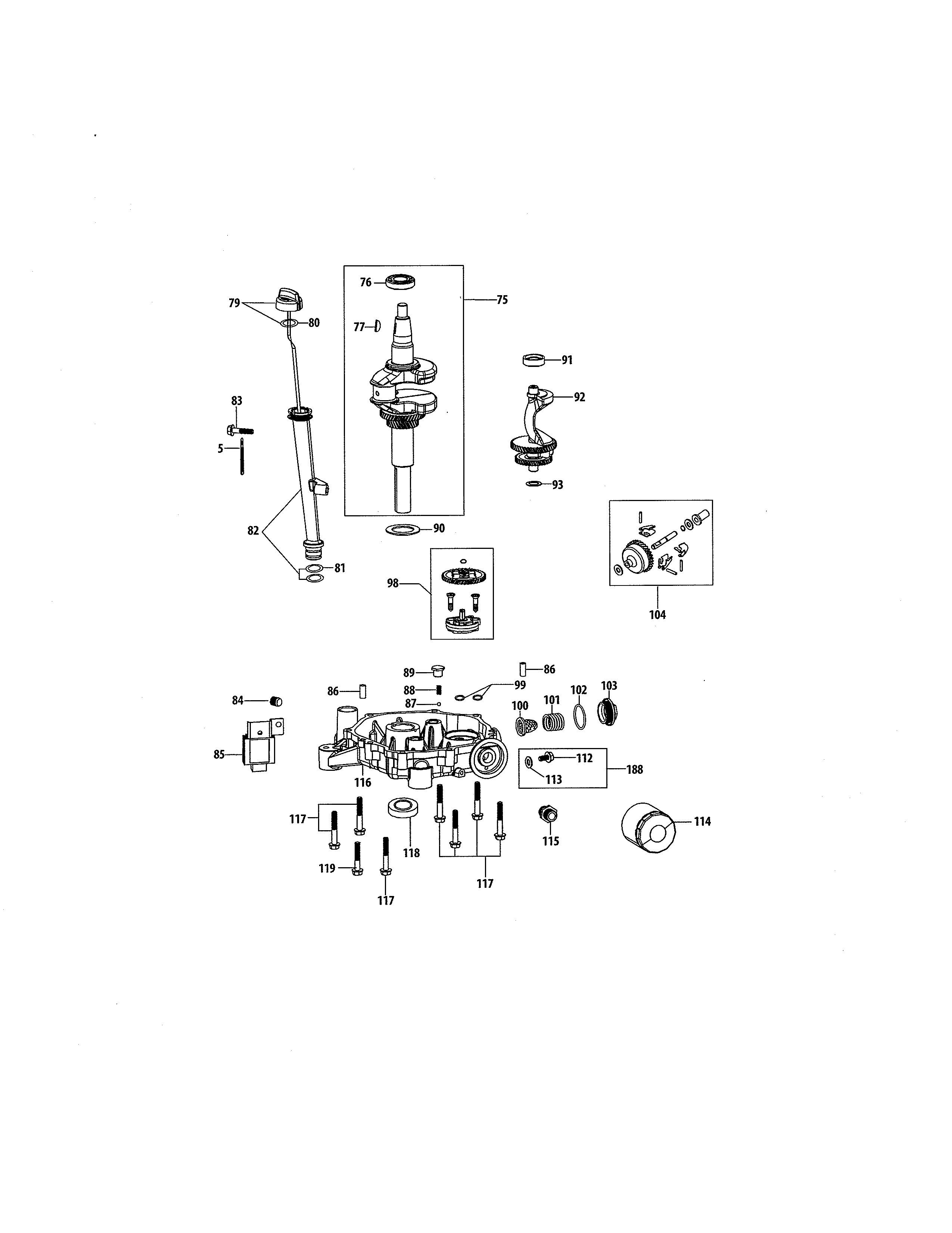 Crankshaft & crankcase cover