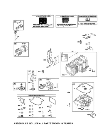 Camshaft/crankshaft/cylinder