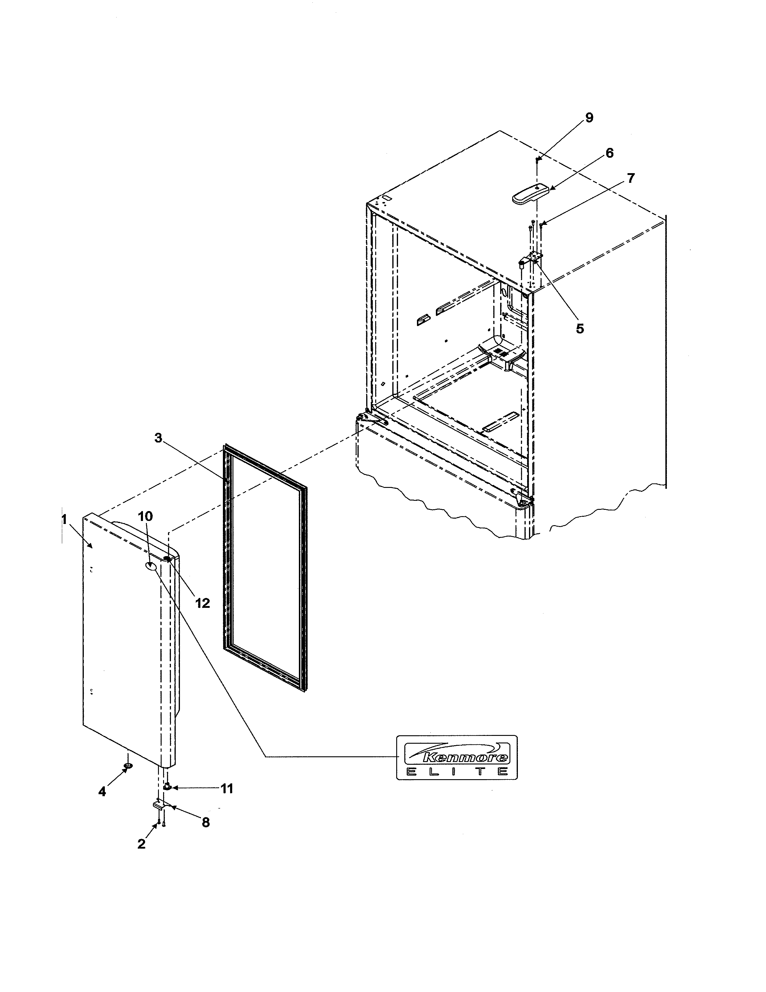 Right refrigerator door