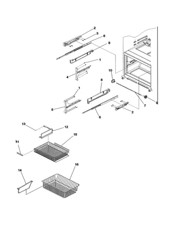 Freezer shelving